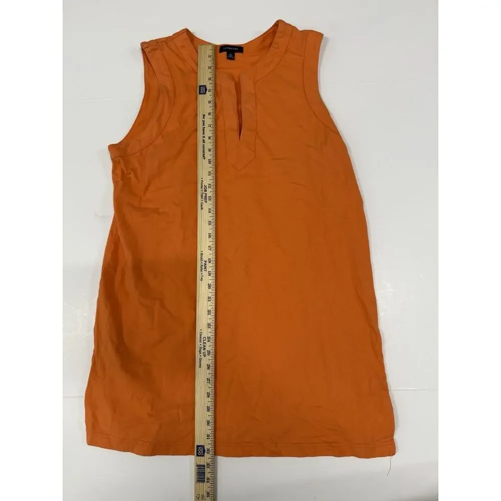 Lands End Orange Elegant Summer Relaxed Casual Dress Womens Size Large 14-16 - Picture 3 of 6